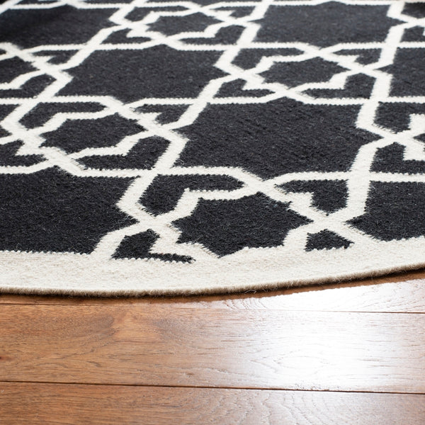 safavieh clearance dhurries dhu548l black rug
