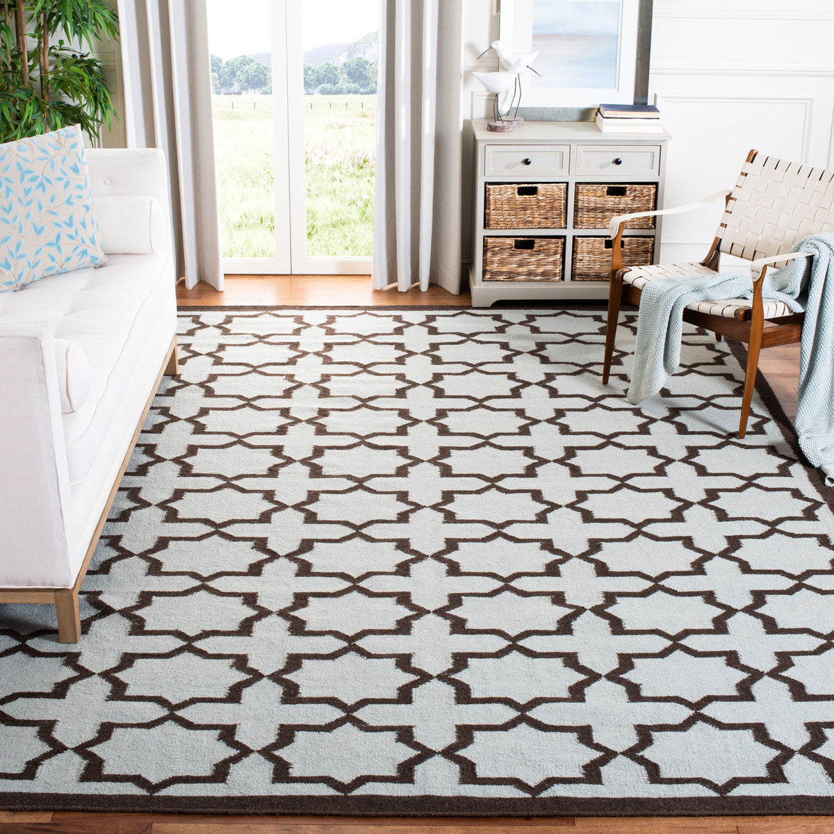 safavieh clearance dhurries dhu549a light blue rug