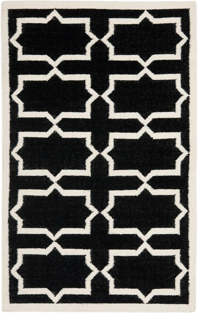 safavieh clearance dhurries dhu549l black rug
