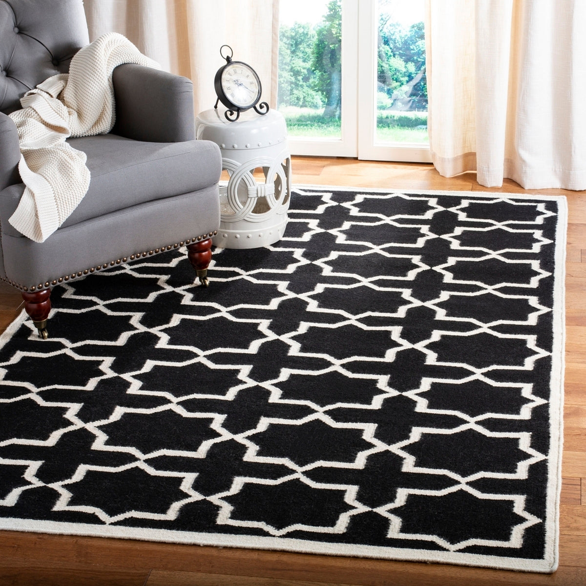 safavieh clearance dhurries dhu549l black rug