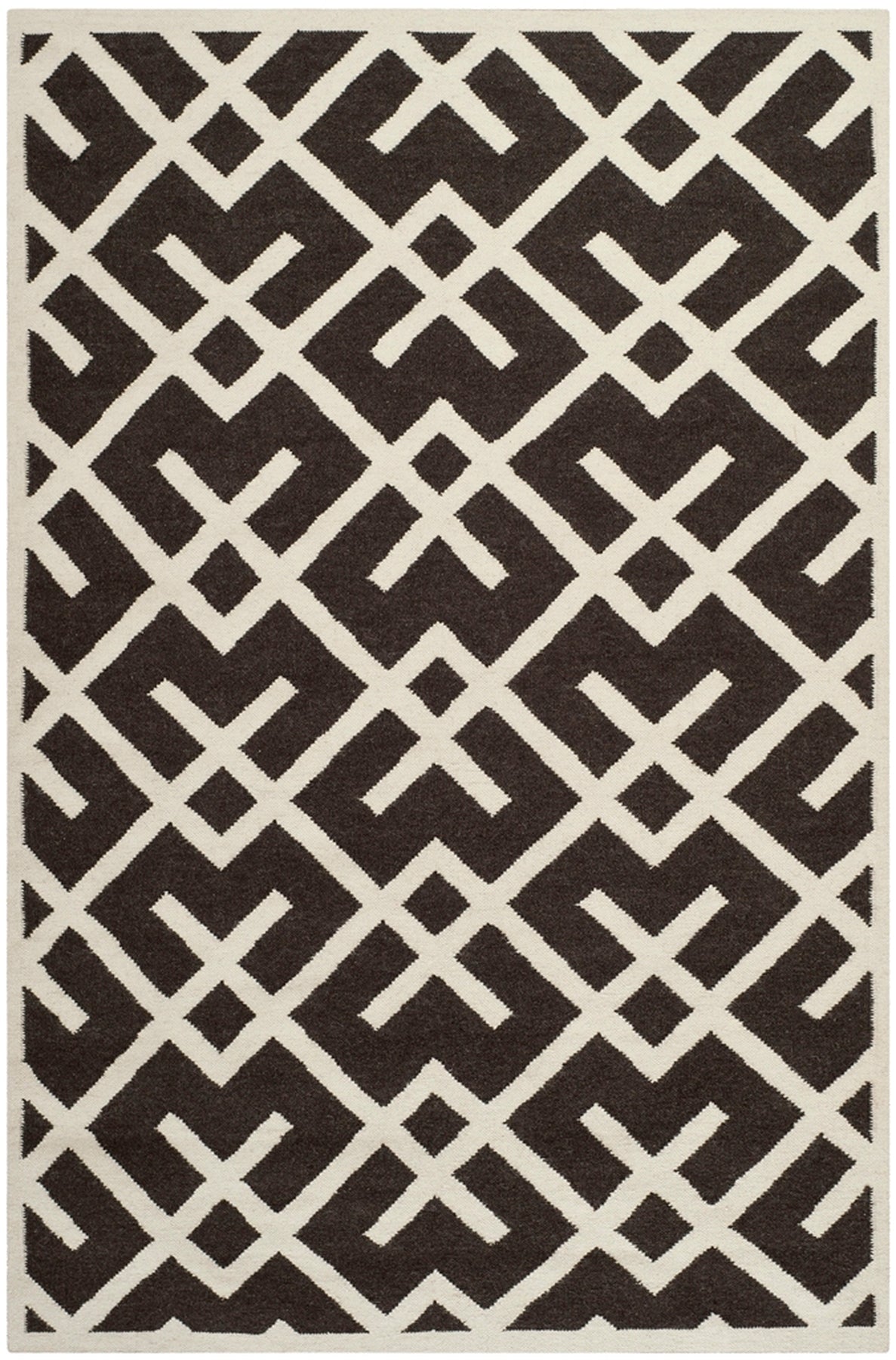 safavieh clearance dhurries dhu552c chocolate rug