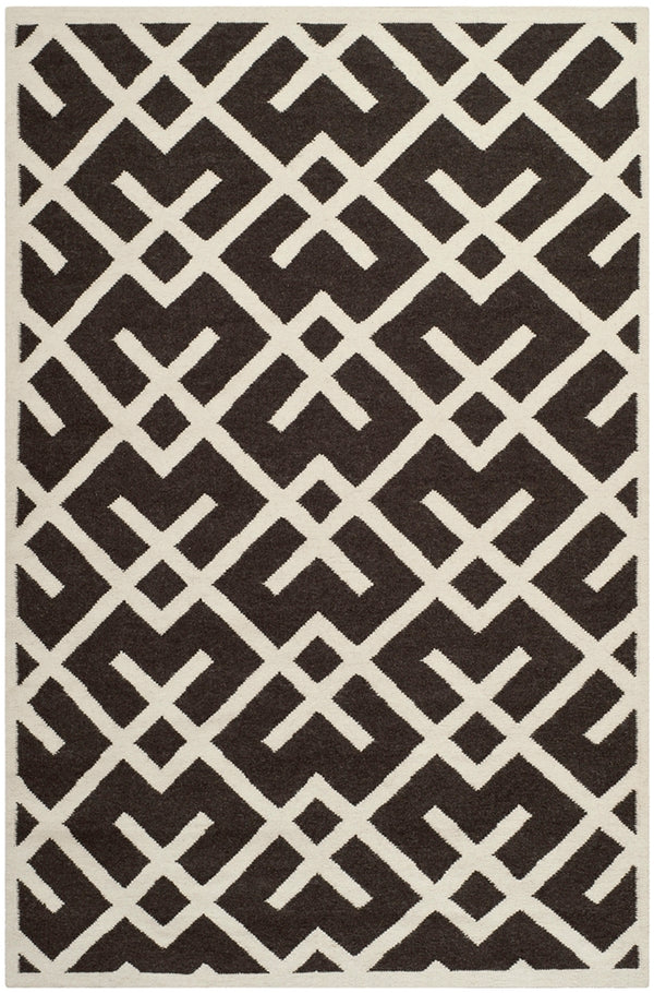 safavieh clearance dhurries dhu552c chocolate rug