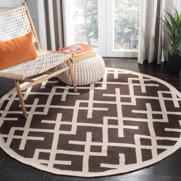 safavieh clearance dhurries dhu552c chocolate rug