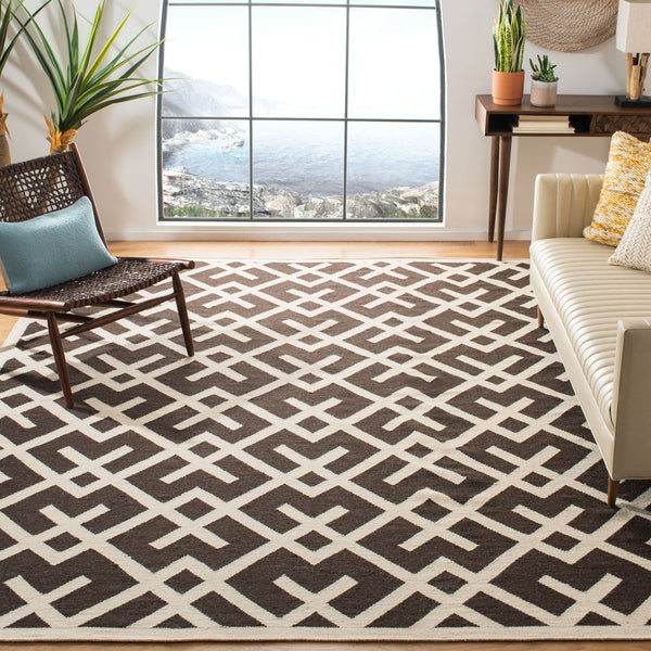 safavieh clearance dhurries dhu552c chocolate rug