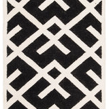 safavieh clearance dhurries dhu552l black rug