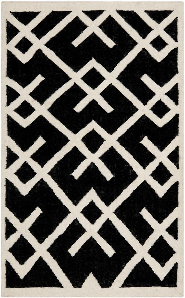 safavieh clearance dhurries dhu552l black rug