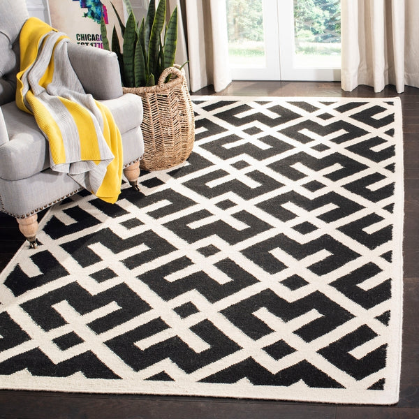 safavieh clearance dhurries dhu552l black rug