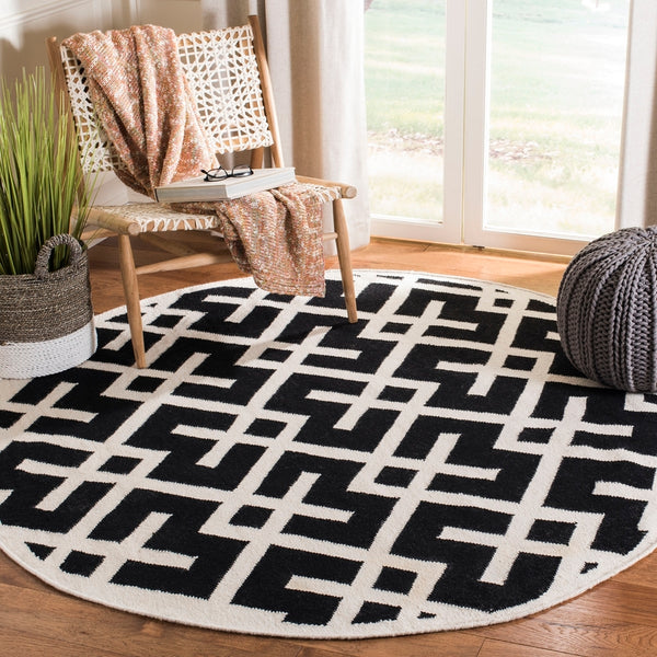 safavieh clearance dhurries dhu552l black rug