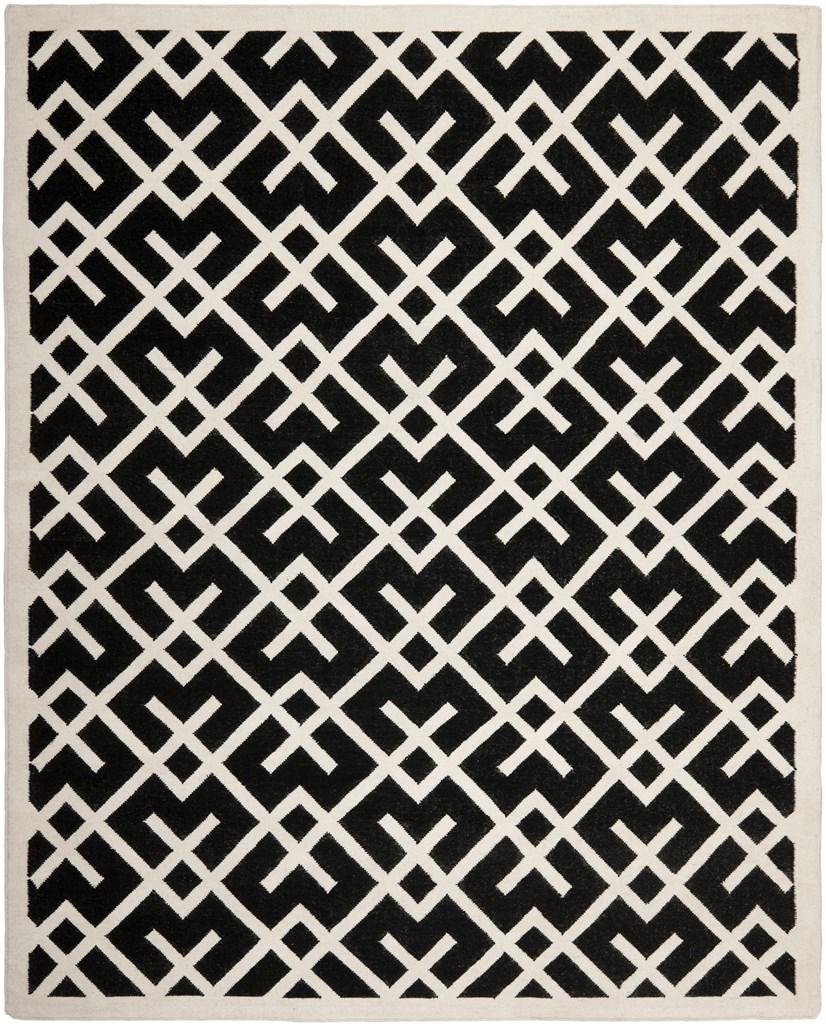 safavieh clearance dhurries dhu552l black rug