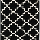 safavieh clearance dhurries dhu554l black rug