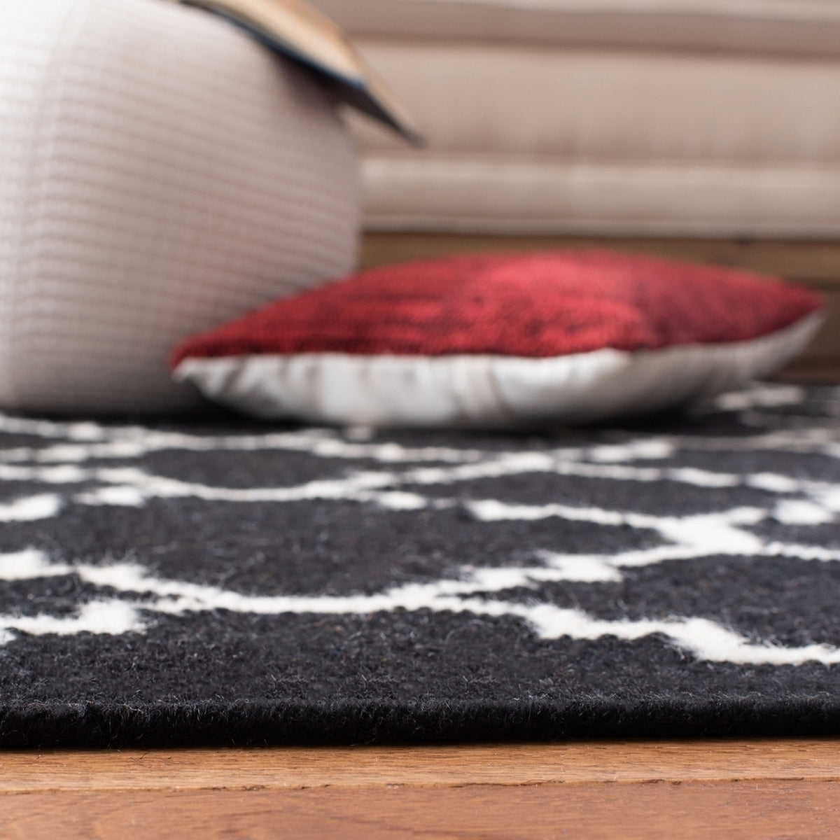 safavieh clearance dhurries dhu554l black rug