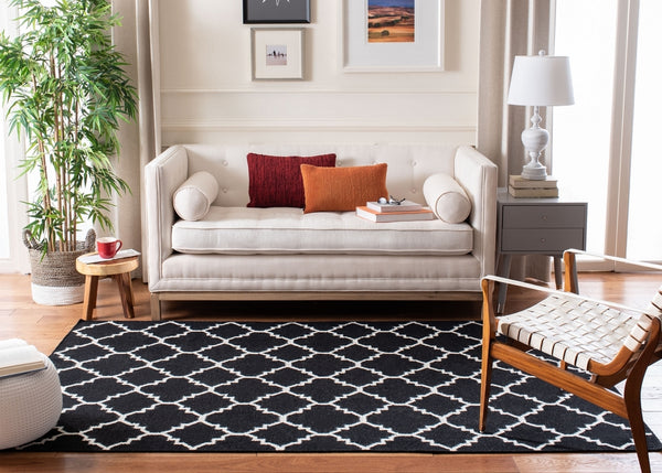 safavieh clearance dhurries dhu554l black rug