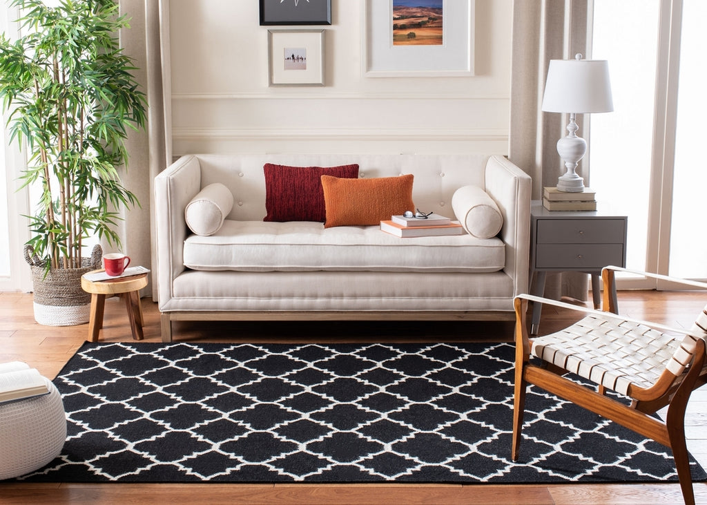 safavieh clearance dhurries dhu554l black rug