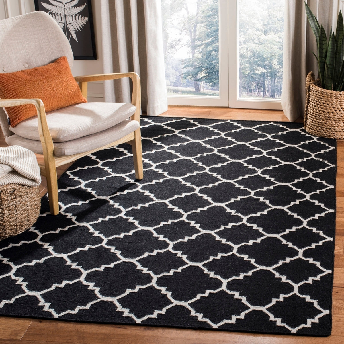 safavieh clearance dhurries dhu554l black rug