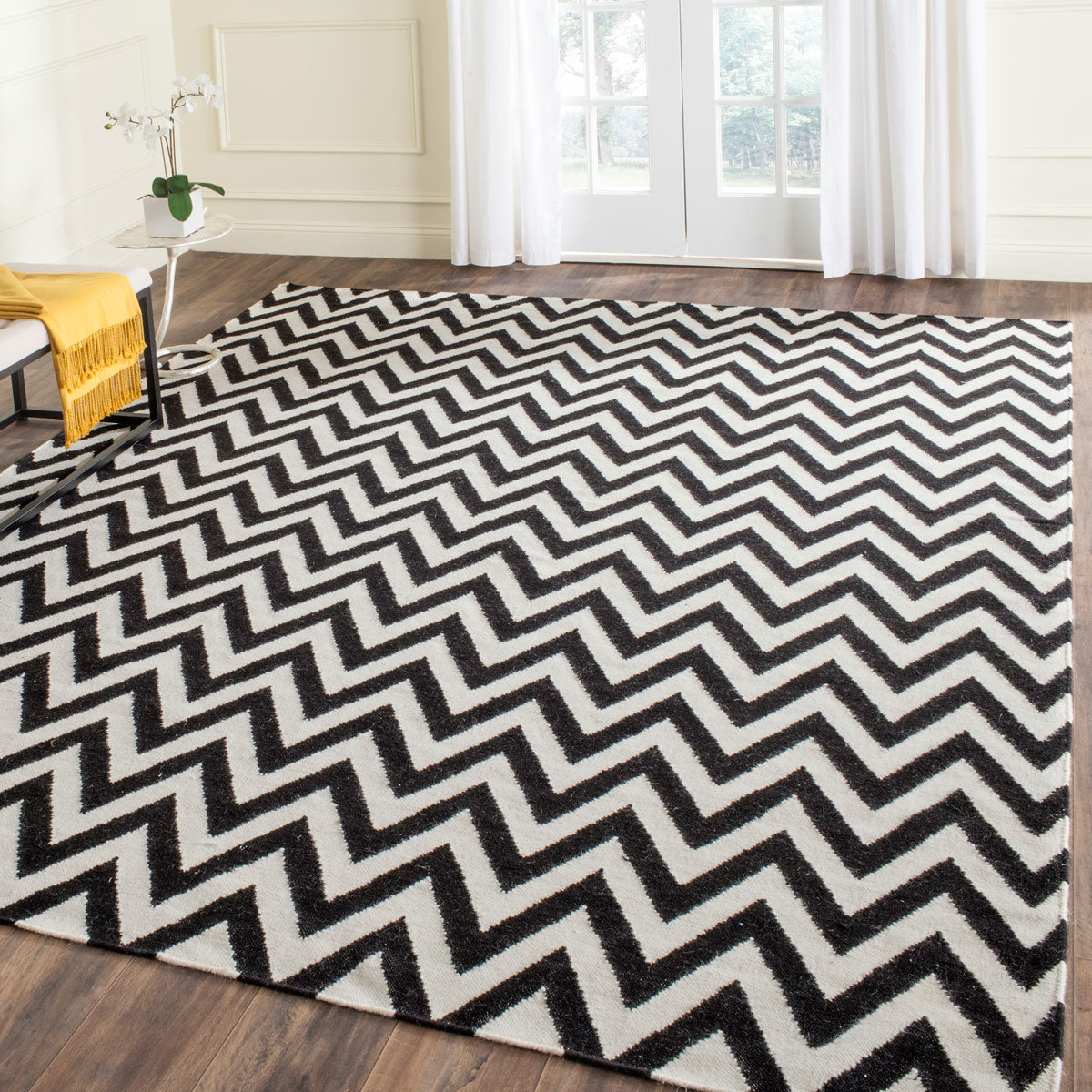 safavieh clearance dhurries dhu557l black rug