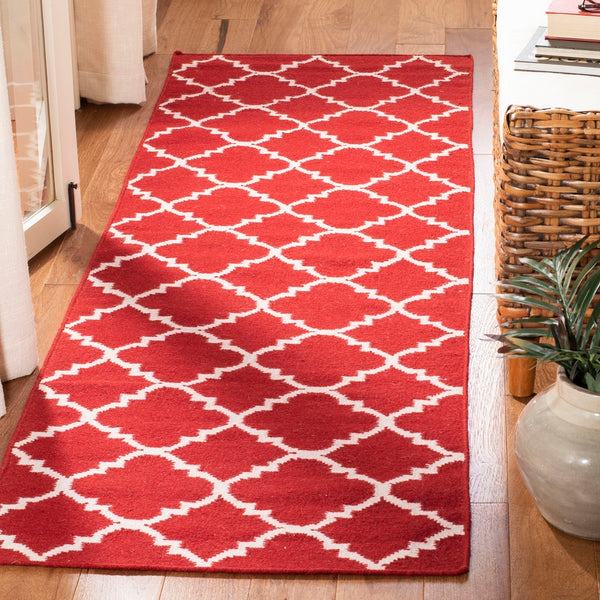 safavieh clearance dhurries dhu566b red rug