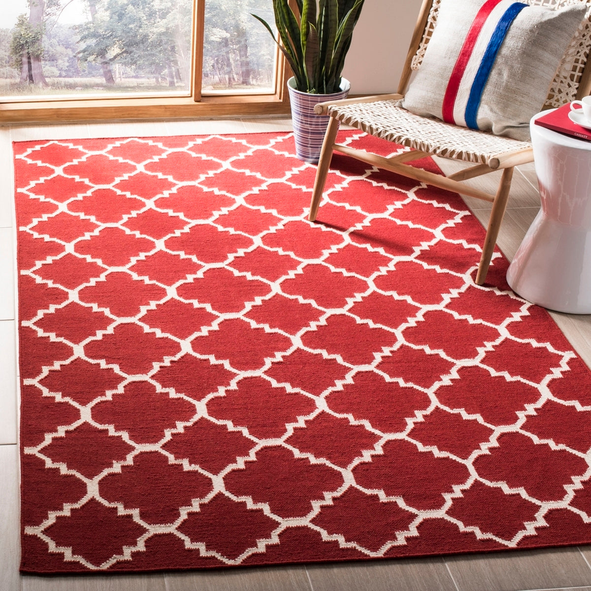 safavieh clearance dhurries dhu566b red rug