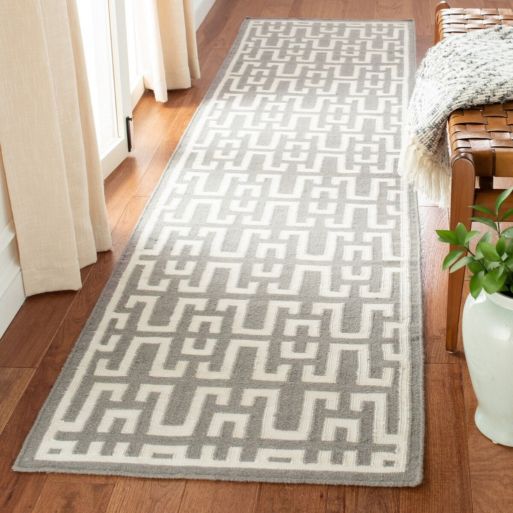 safavieh clearance dhurries dhu621b soft grey rug