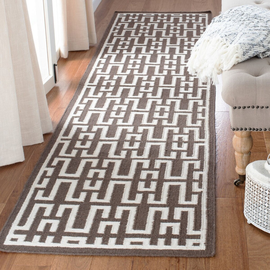 safavieh clearance dhurries dhu621c chocolate rug