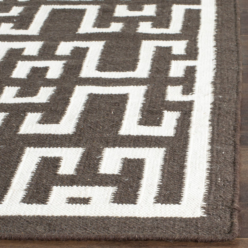 safavieh clearance dhurries dhu621c chocolate rug