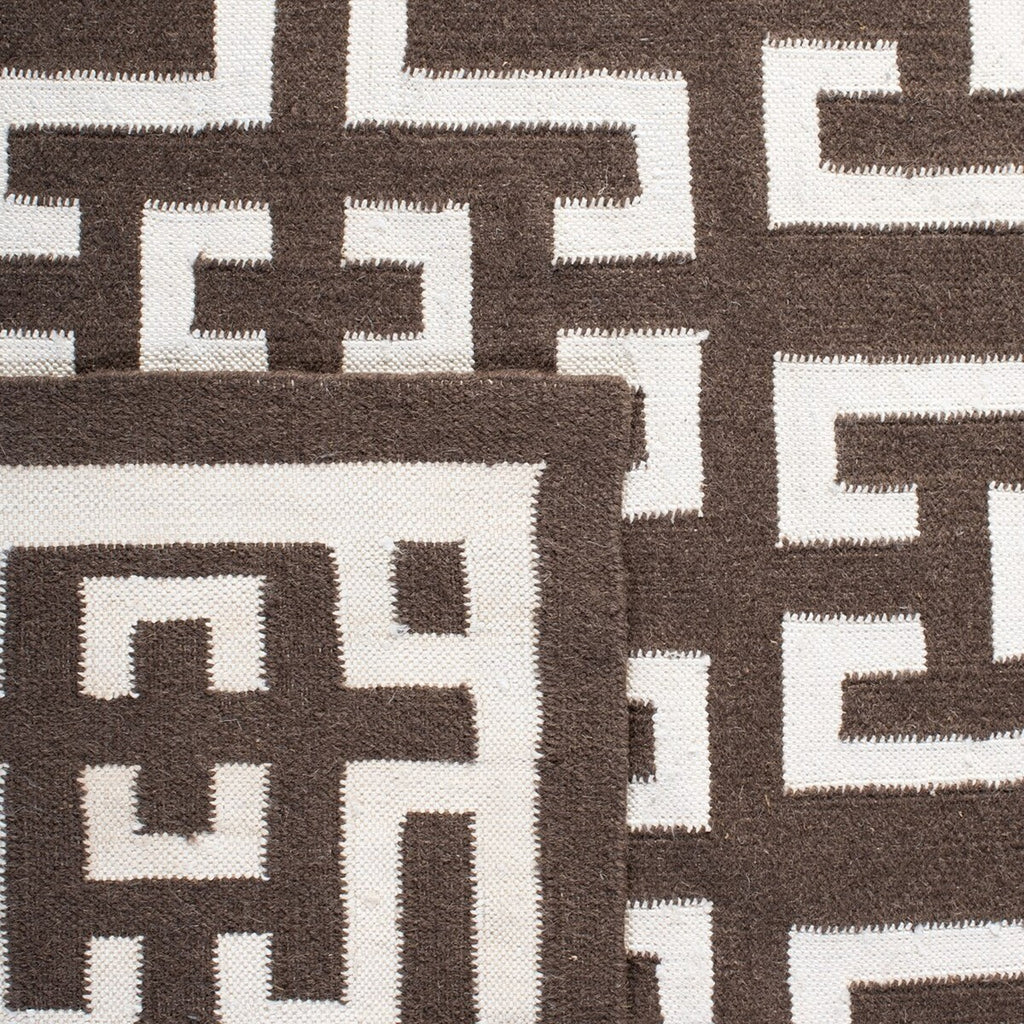 safavieh clearance dhurries dhu621c chocolate rug
