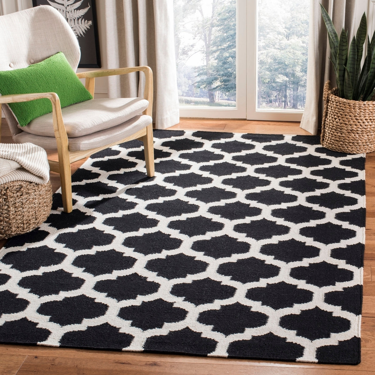 safavieh clearance dhurries dhu623a black rug