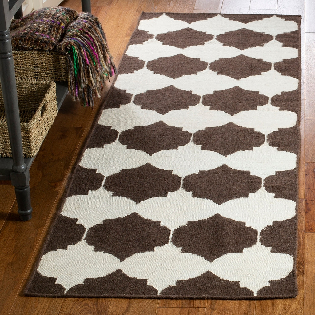 safavieh clearance dhurries dhu624c brown rug