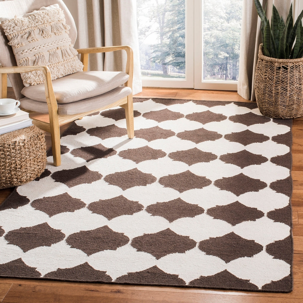 safavieh clearance dhurries dhu624c brown rug