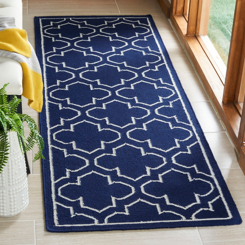 safavieh clearance dhurries dhu625d navy rug