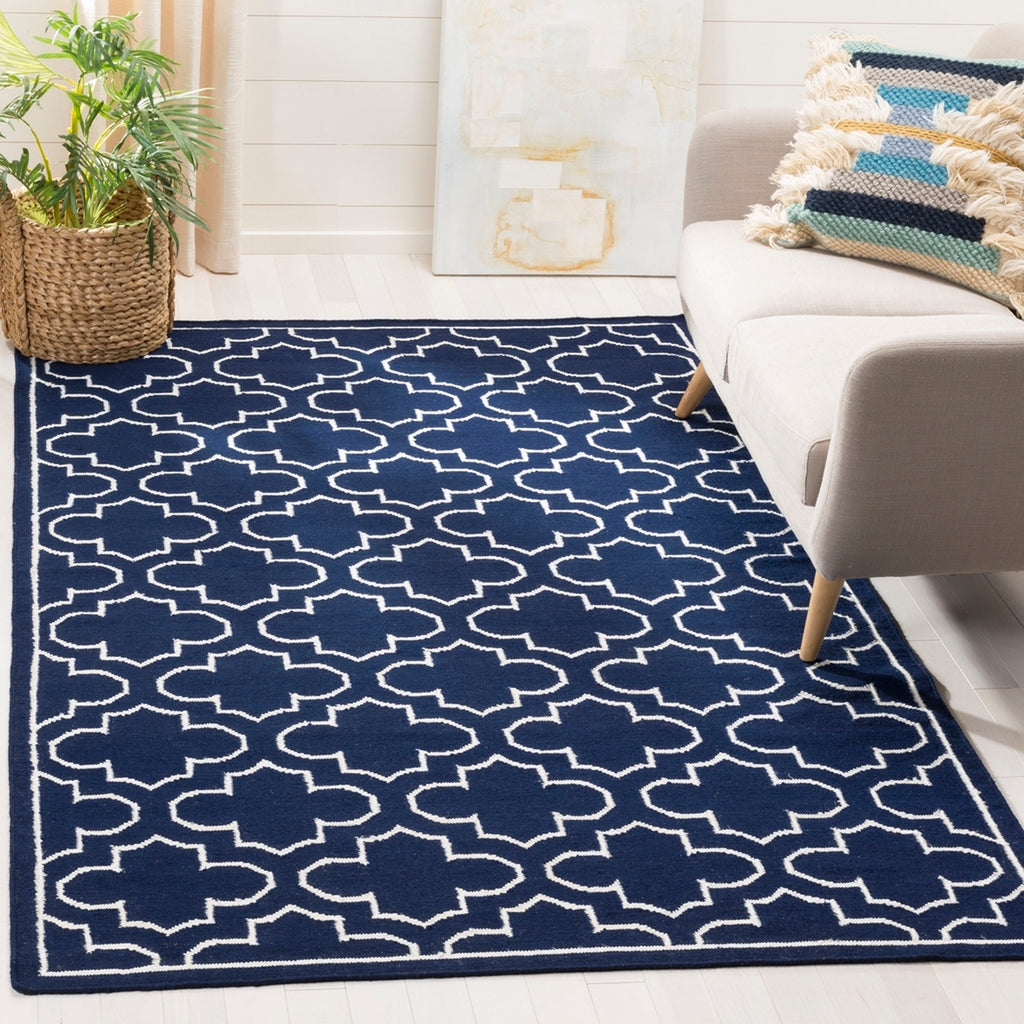 safavieh clearance dhurries dhu625d navy rug