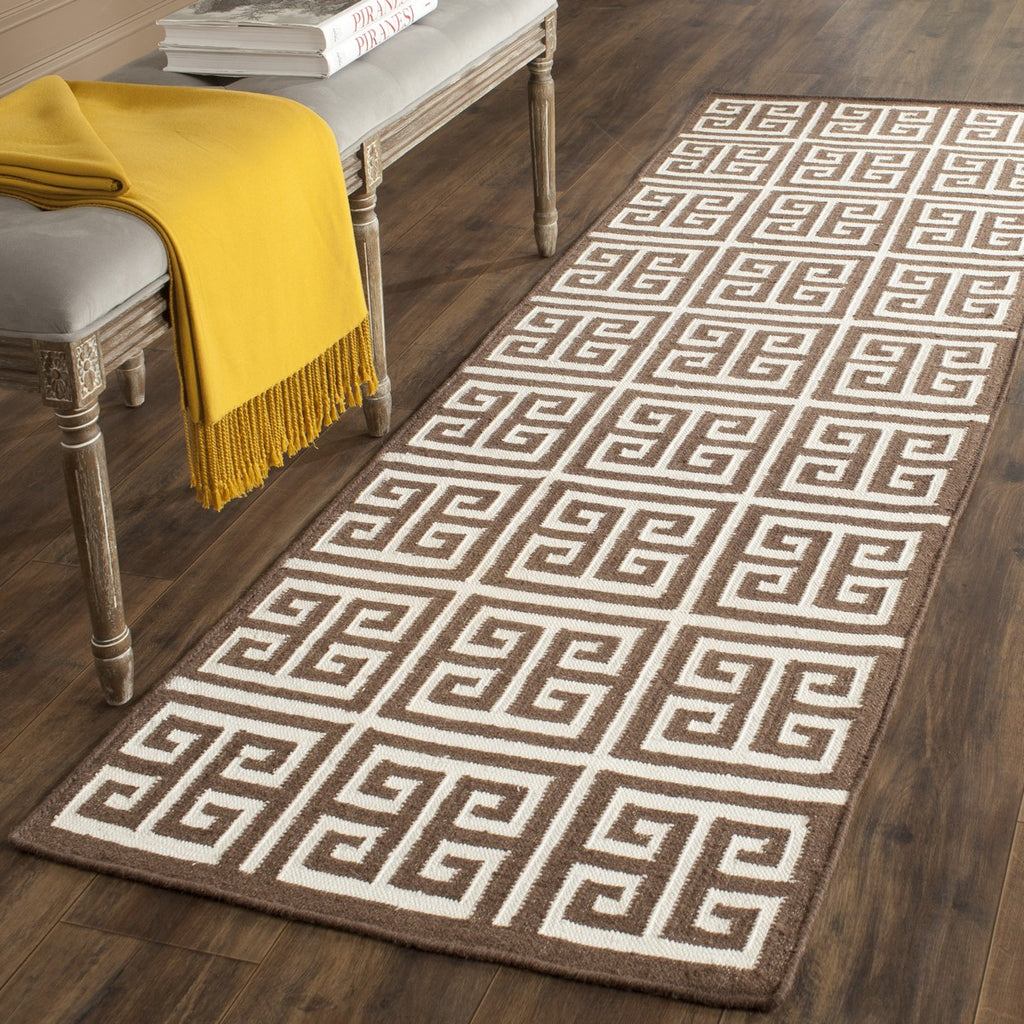 safavieh clearance dhurries dhu626c brown rug
