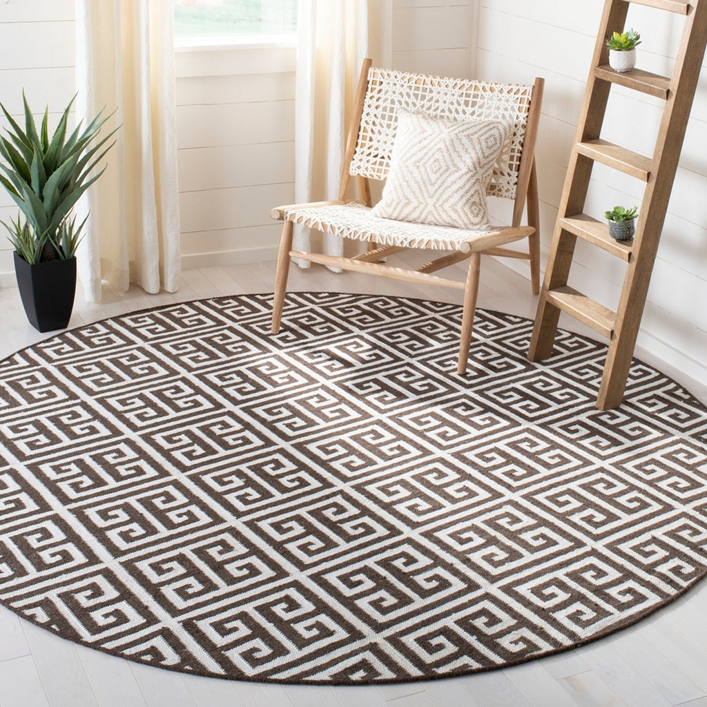 safavieh clearance dhurries dhu626c brown rug