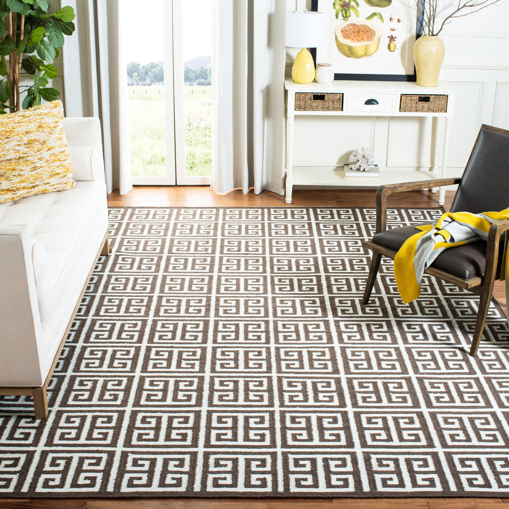 safavieh clearance dhurries dhu626c brown rug