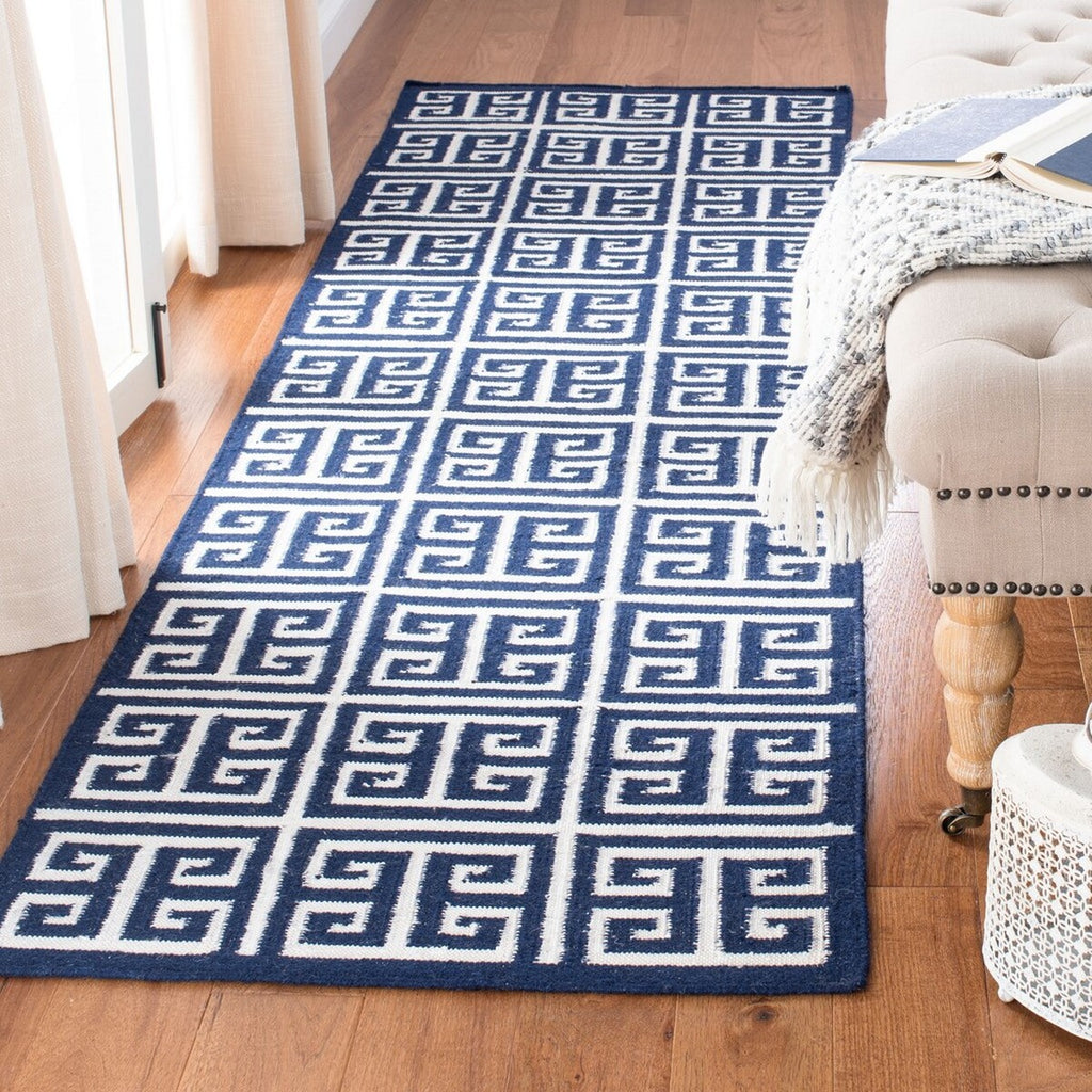 safavieh clearance dhurries dhu626d navy rug
