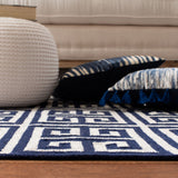 safavieh clearance dhurries dhu626d navy rug
