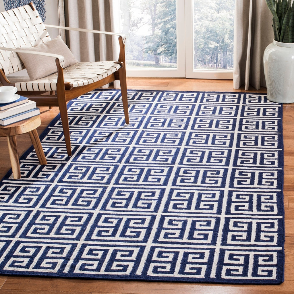 safavieh clearance dhurries dhu626d navy rug