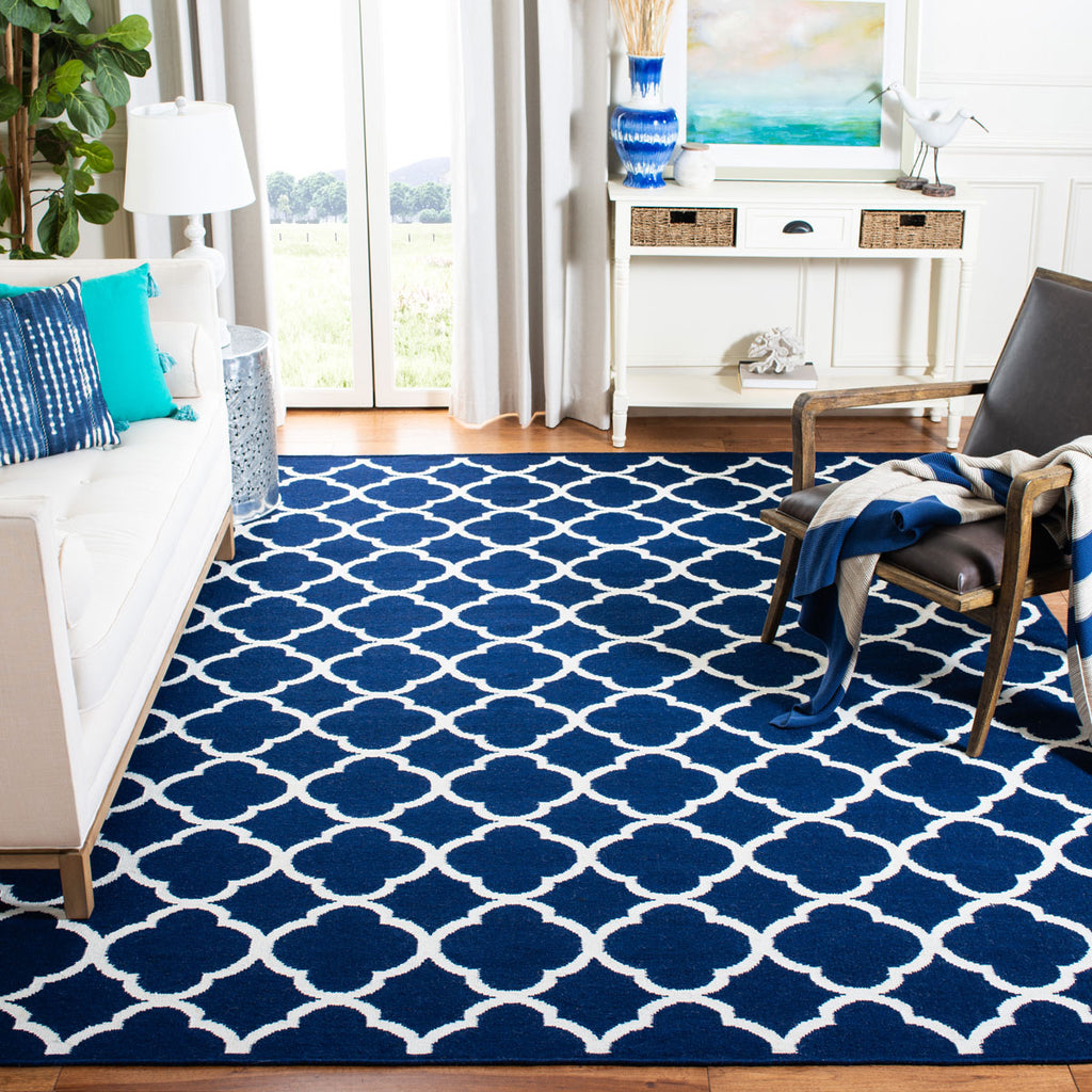 safavieh clearance dhurries dhu627d navy rug