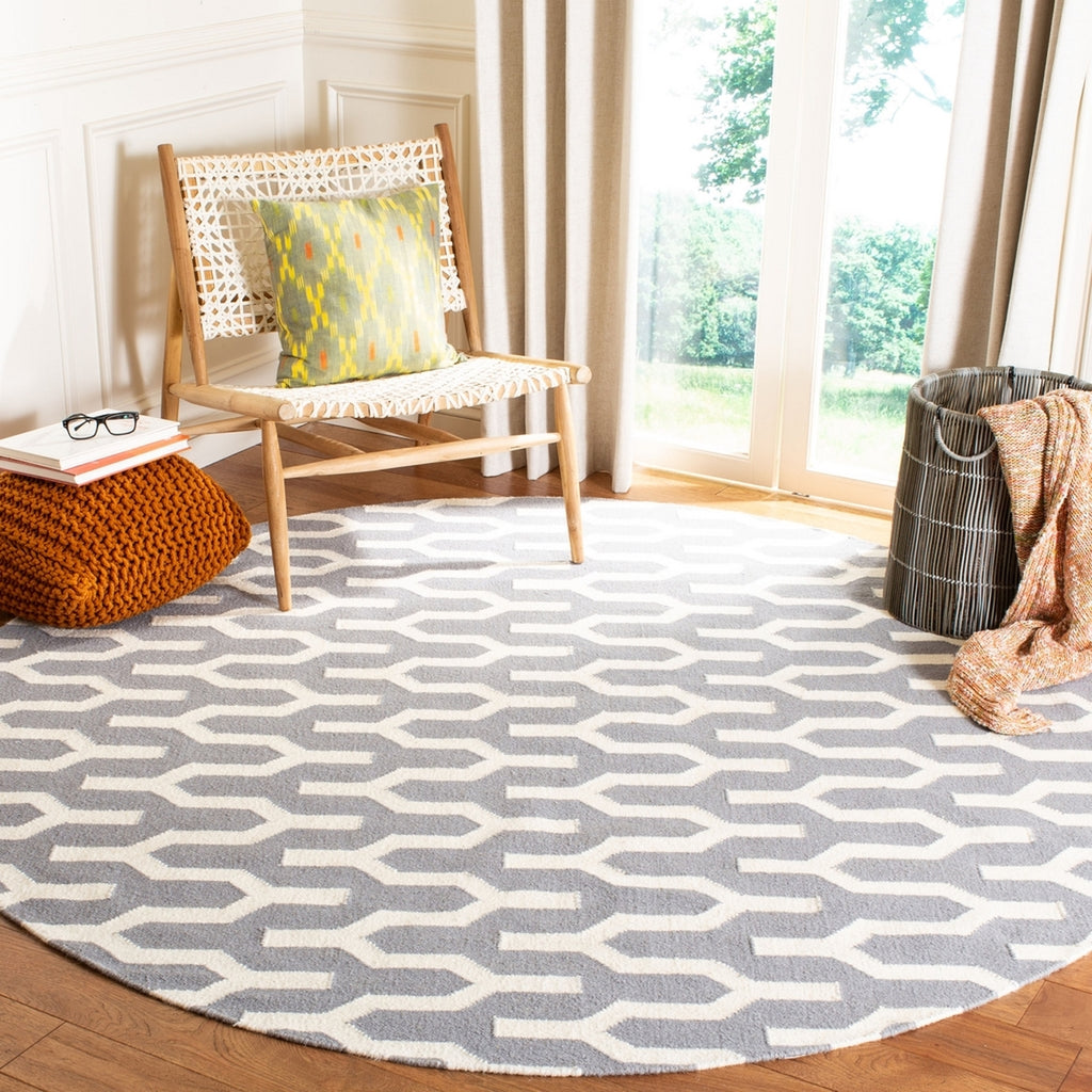 safavieh clearance dhurries dhu630a silver rug