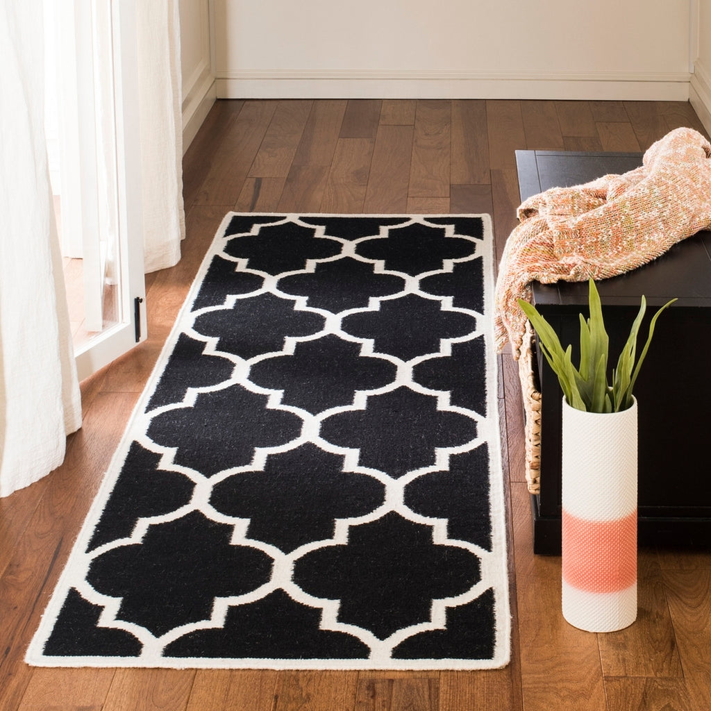safavieh clearance dhurries dhu632a black rug