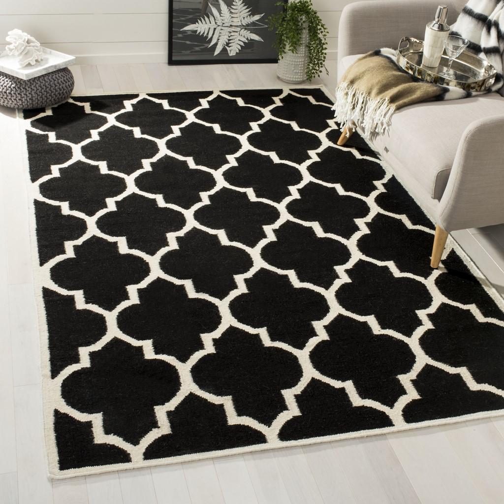 safavieh clearance dhurries dhu632a black rug