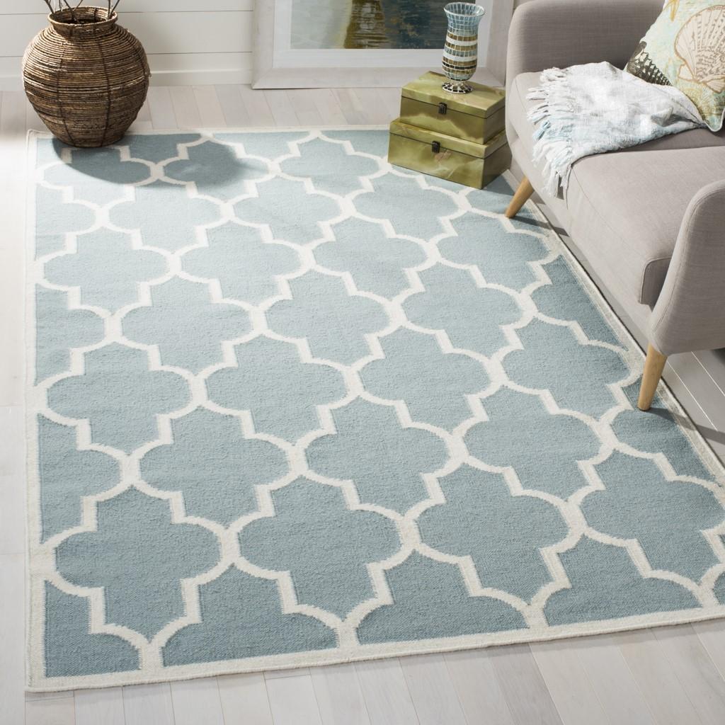 safavieh clearance dhurries dhu632c light blue rug