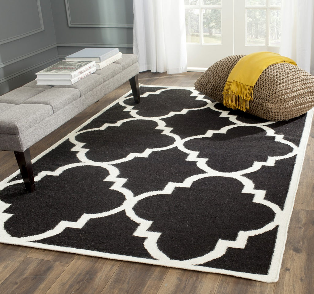 safavieh clearance dhurries dhu633a black rug