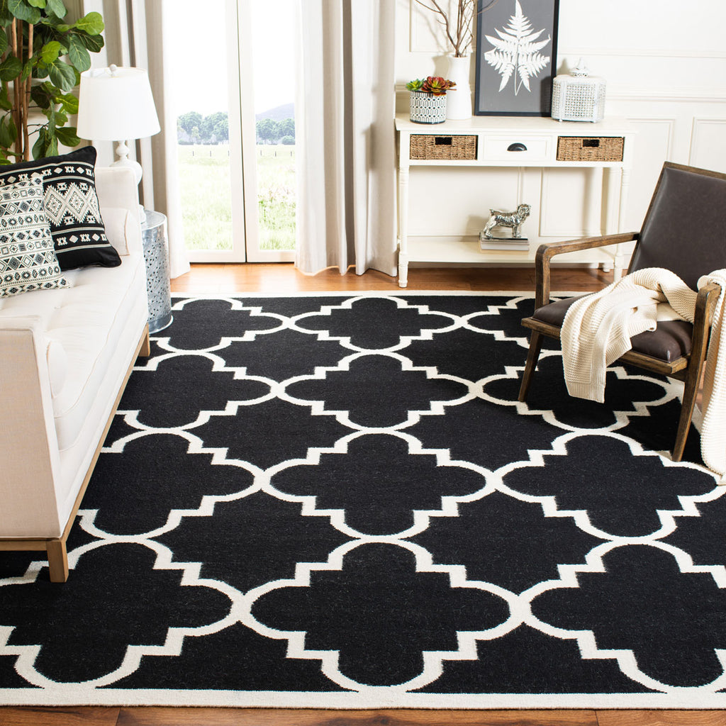 safavieh clearance dhurries dhu633a black rug