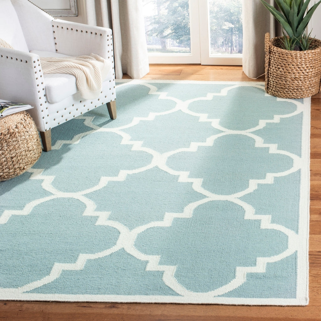 safavieh clearance dhurries dhu633c light blue rug