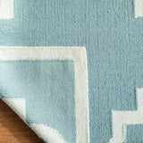 safavieh clearance dhurries dhu633c light blue rug