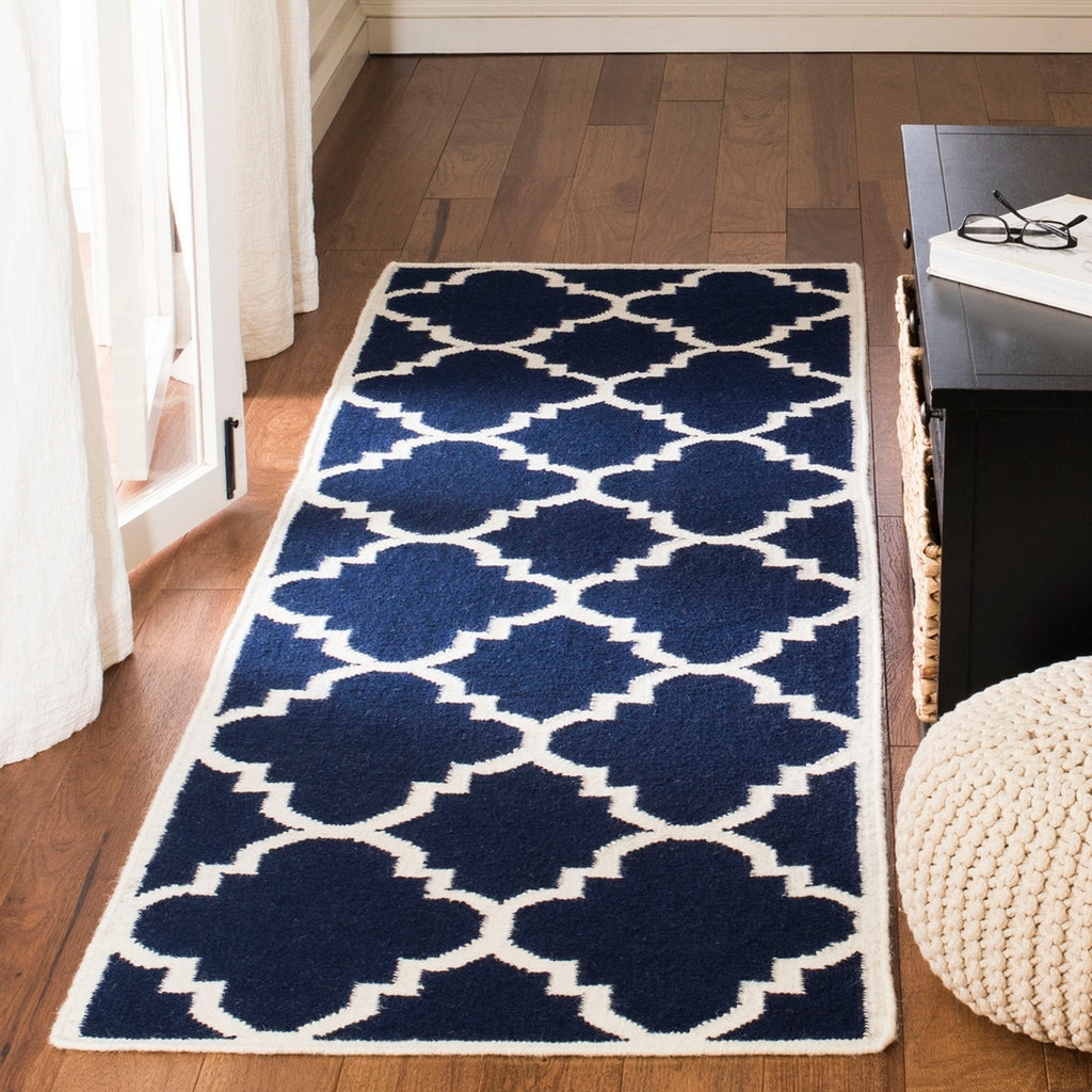 safavieh clearance dhurries dhu633d navy rug
