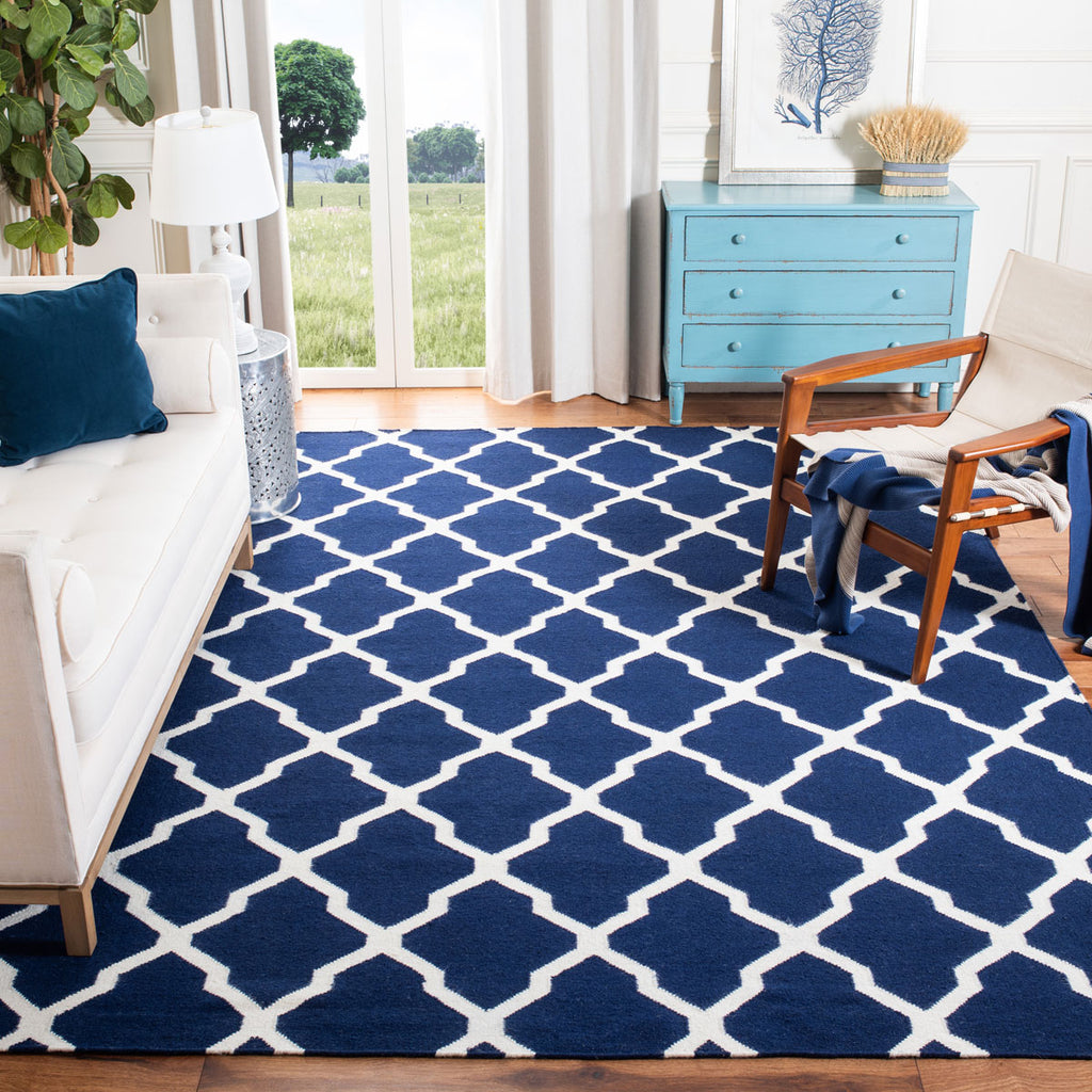 safavieh clearance dhurries dhu634d navy rug