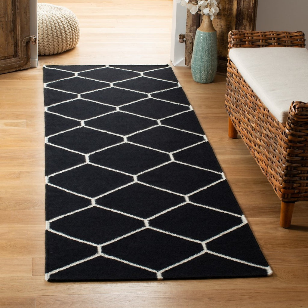 safavieh clearance dhurries dhu635a black rug