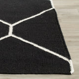 safavieh clearance dhurries dhu635a black rug
