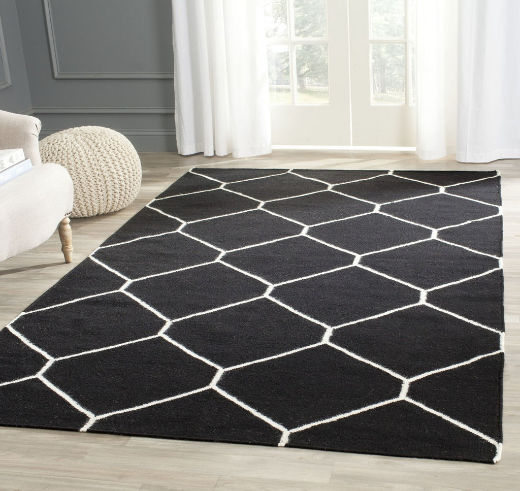 safavieh clearance dhurries dhu635a black rug
